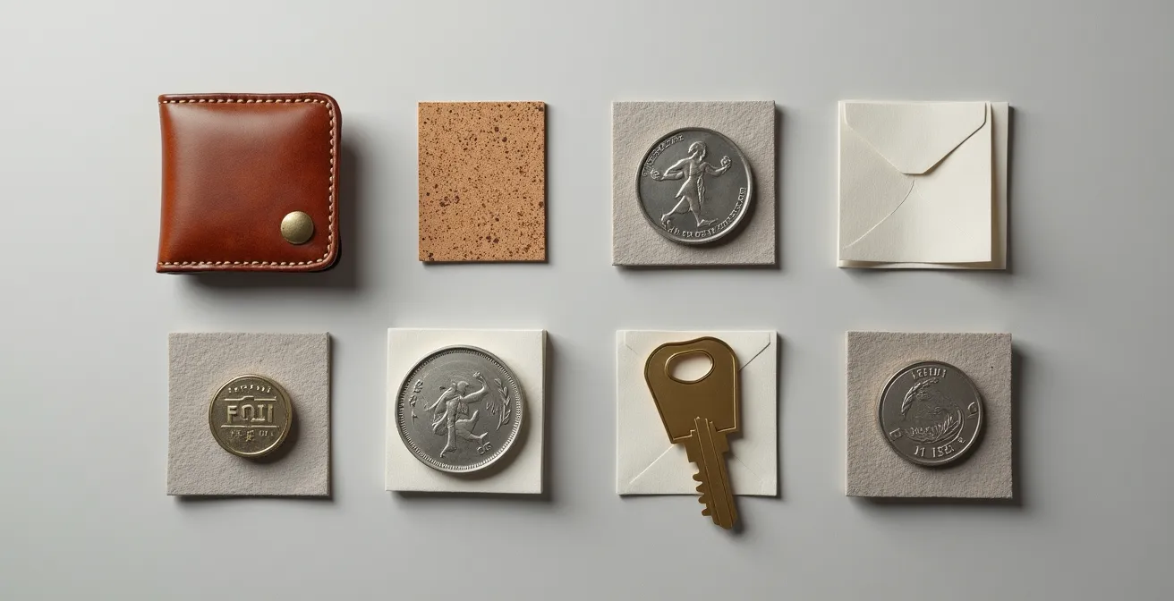 Matrice visuelle montrant la compatibilité entre différents matériaux stockés dans un coffre-fort