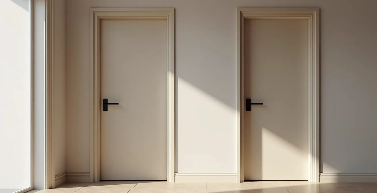 Comparaison visuelle entre serrure en applique avec tringles et serrure carénée moderne